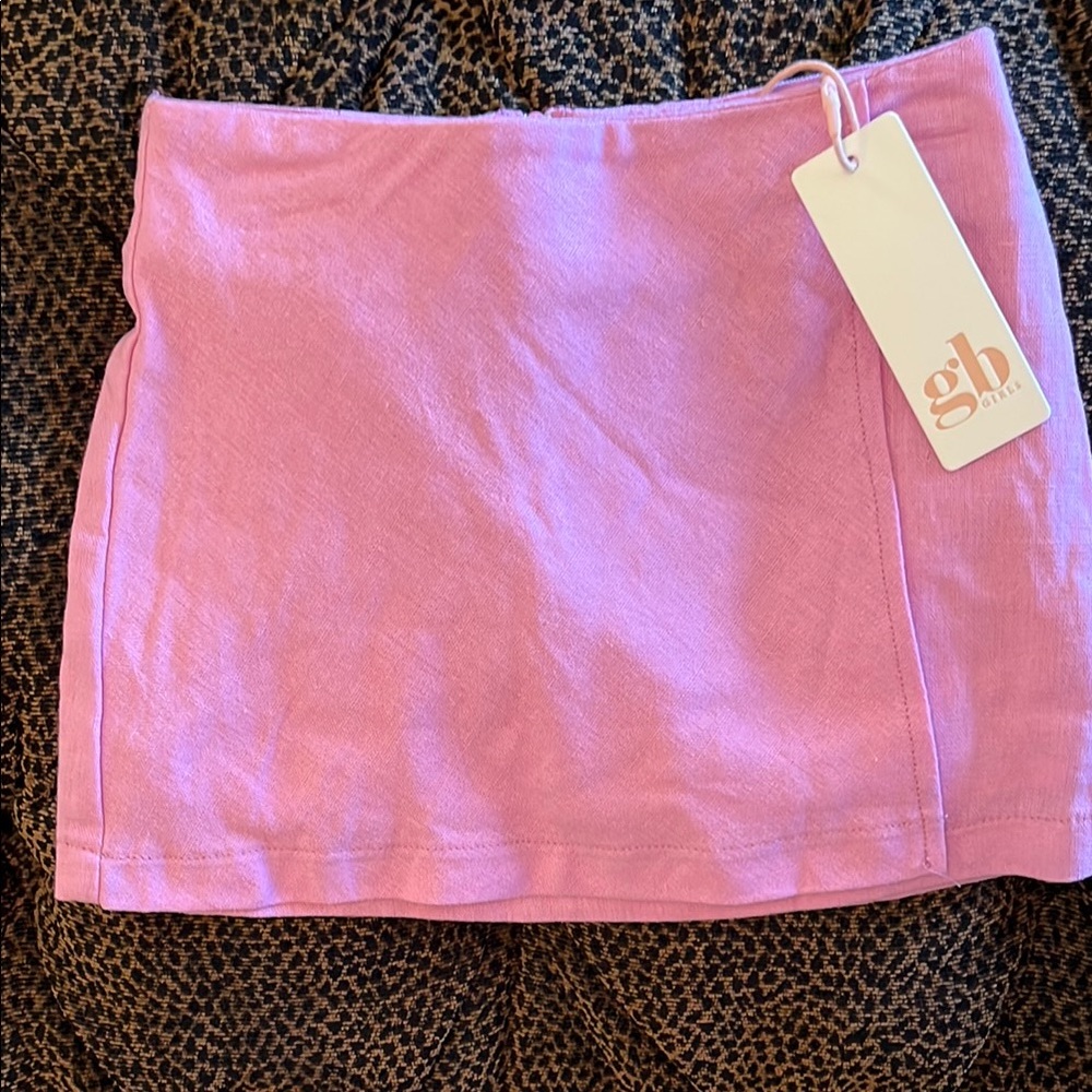 GB Girls Pink Linen Skirt 2t